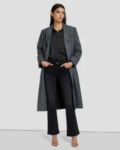 7 For All Mankind Tailorless Crystal Bootcut In Black Iris -7 For All Mankind Sales 7U073216 BI2 6