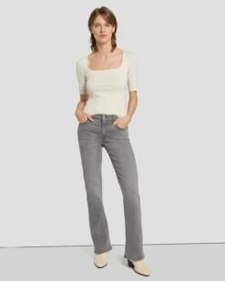 7 For All Mankind Tailorless B(air) Bootcut In Silverlining