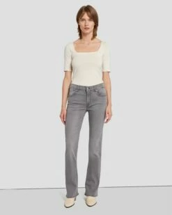 7 For All Mankind Tailorless B(air) Bootcut In Silverlining -7 For All Mankind Sales 7U073C43 SNG 6