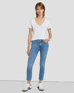 7 For All Mankind Left Hand Roxanne Ankle In Vive -7 For All Mankind Sales 7U080062 VV1 5