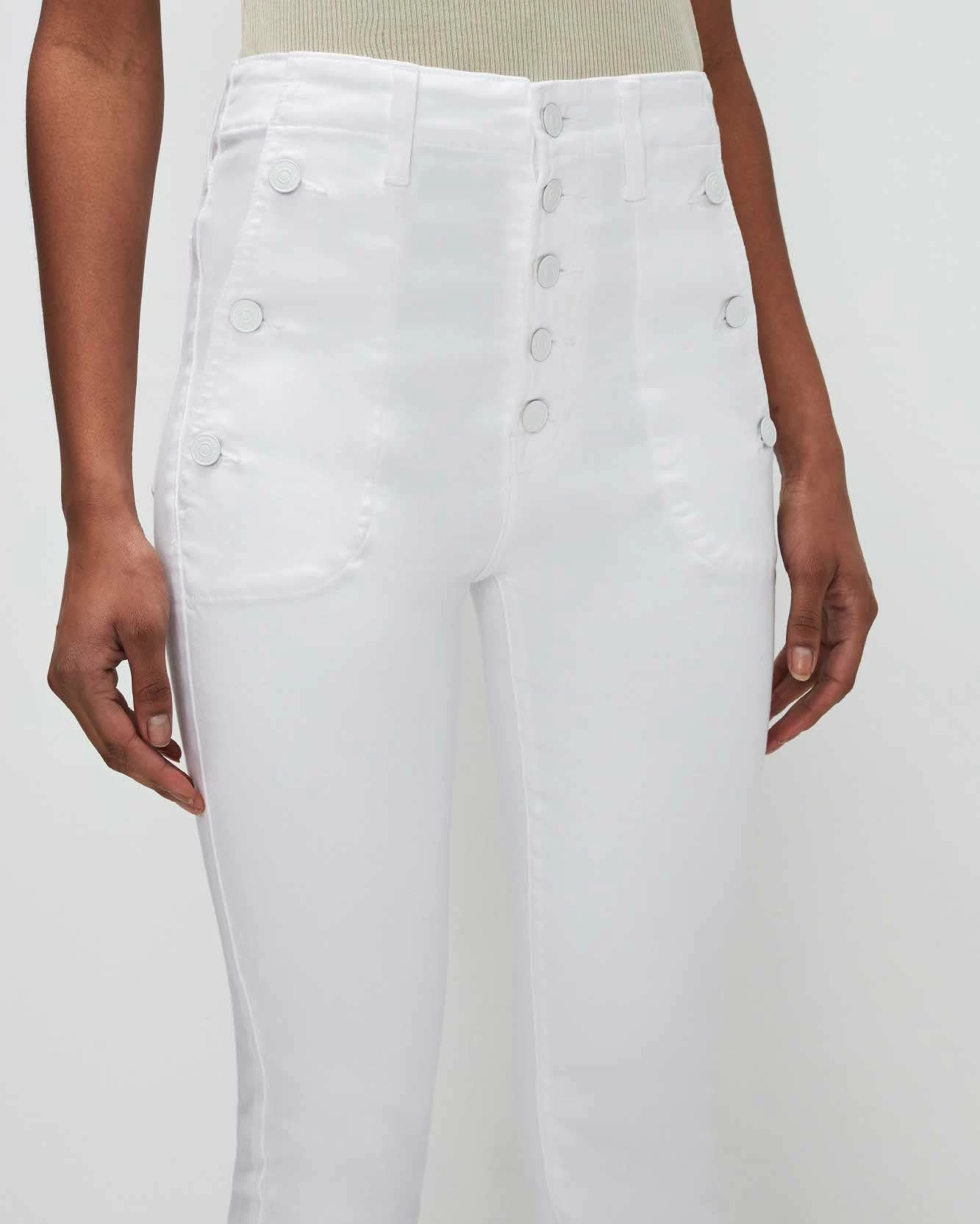 7 For All Mankind Slim Illusion Portia In White 4 7 For All Mankind Slim Illusion Portia In White - Image 2