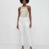 7 For All Mankind Slim Illusion Portia In White -7 For All Mankind Sales 7U083399 SLW 02