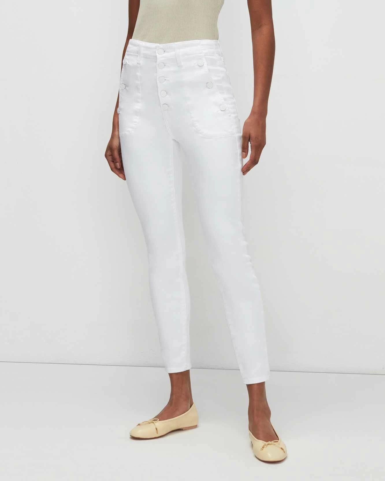 7 For All Mankind Slim Illusion Portia In White 5 7 For All Mankind Slim Illusion Portia In White - Image 3