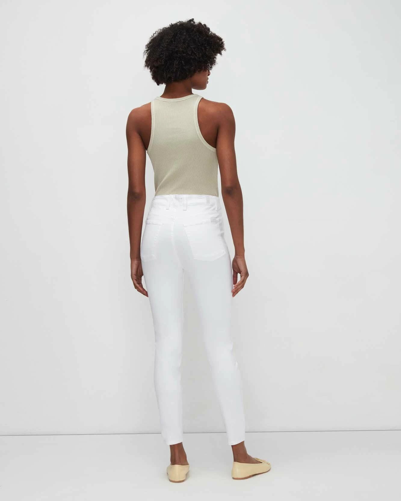 7 For All Mankind Slim Illusion Portia In White 6 7 For All Mankind Slim Illusion Portia In White - Image 4