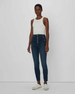 7 For All Mankind Portia In Joan Blue -7 For All Mankind Sales 7U083446 JNB 04