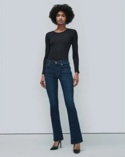 7 For All Mankind B(air) Kimmie Bootcut In Rinsed Indigo