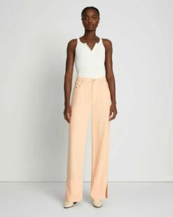 7 For All Mankind Denim Lustre Trouser In Prairie Sunset