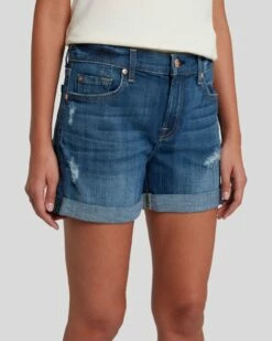 7 For All Mankind Broken Twill Mid Roll Short In Vanity Destroy 9 7 For All Mankind Broken Twill Mid Roll Short In Vanity Destroy -7 For All Mankind Sales 7U21067 BTL 3