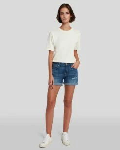 7 For All Mankind Broken Twill Mid Roll Short In Vanity Destroy 12 7 For All Mankind Broken Twill Mid Roll Short In Vanity Destroy -7 For All Mankind Sales 7U21067 BTL 6
