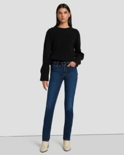 7 For All Mankind Slim Illusion Kimmie Straight In Opulent