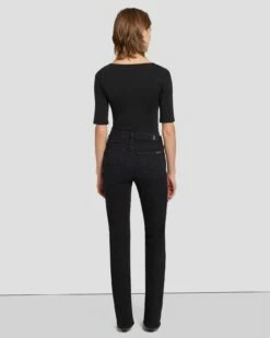 7 For All Mankind Kimmie Bootcut In Black Rose -7 For All Mankind Sales 7U302216 BRS 4
