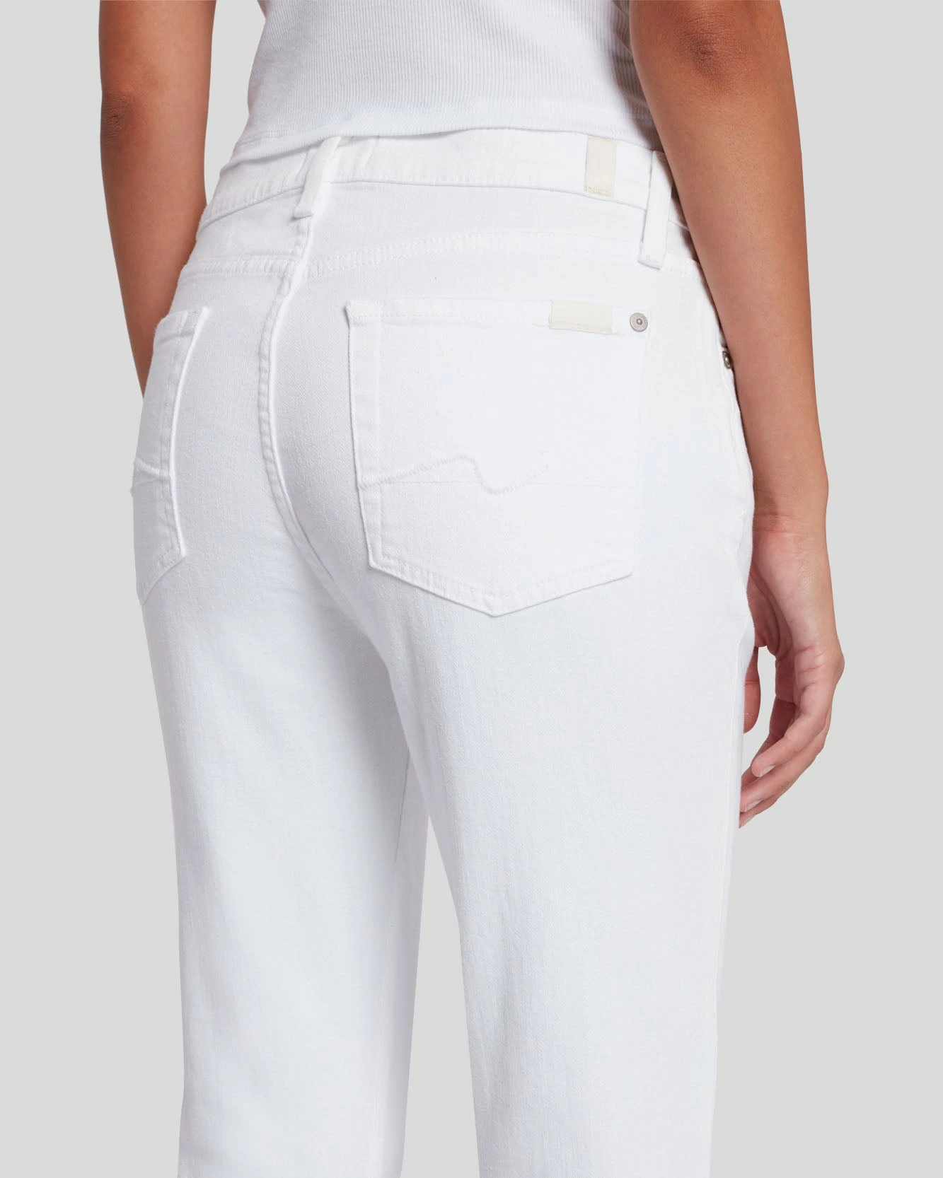 7 For All Mankind Broken Twill Josefina In White 7 7 For All Mankind Broken Twill Josefina In White - Image 5