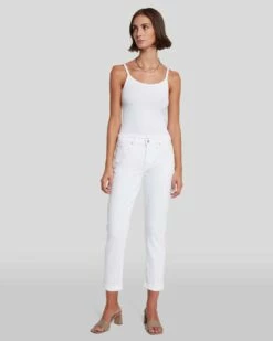 7 For All Mankind Broken Twill Josefina In White 13 7 For All Mankind Broken Twill Josefina In White -7 For All Mankind Sales 7U303445 BTW 6