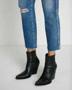 7 For All Mankind Luxe Vintage High Waist Cropped Straight In Lyme -7 For All Mankind Sales 7U305720 LY4 3