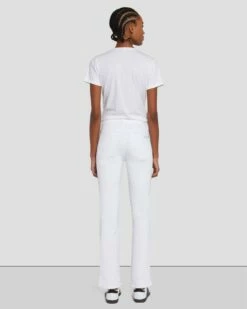 7 For All Mankind Kimmie Cropped Straight In Clean White -7 For All Mankind Sales 7U306189 CLW 3