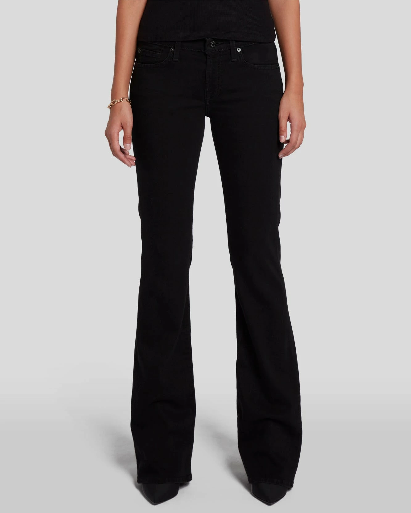 7 For All Mankind B(air) Original Bootcut In Rinsed Black 4 7 For All Mankind B(air) Original Bootcut In Rinsed Black - Image 2