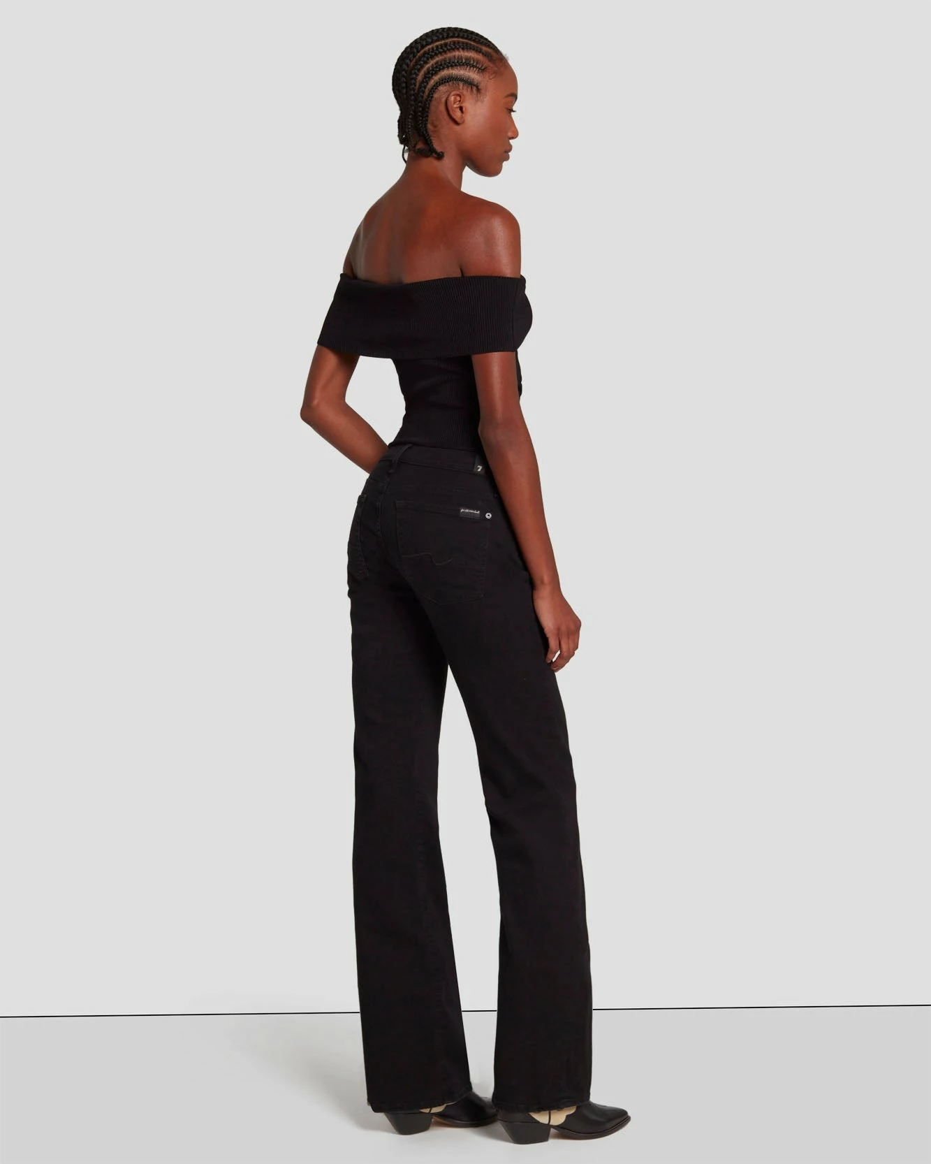 7 For All Mankind B(air) Original Bootcut In Rinsed Black 11 7 For All Mankind B(air) Original Bootcut In Rinsed Black - Image 9