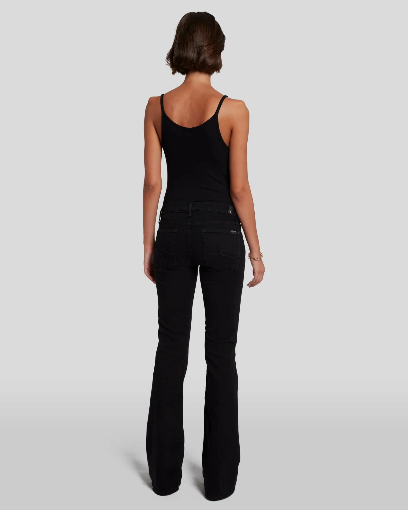 7 For All Mankind B(air) Original Bootcut In Rinsed Black 6 7 For All Mankind B(air) Original Bootcut In Rinsed Black - Image 4