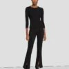 7 For All Mankind Slim Illusion Kimmie Straight In Black -7 For All Mankind Sales 7U343526 SIB 0483 M