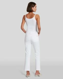 7 For All Mankind Slim Illusion High Waist Slim Kick In Luxe White 11 7 For All Mankind Slim Illusion High Waist Slim Kick In Luxe White -7 For All Mankind Sales 7U350399 SMW 4