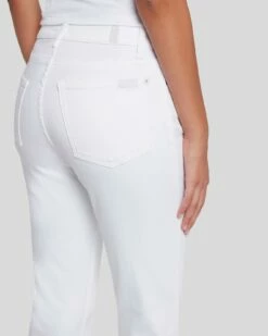 7 For All Mankind Slim Illusion High Waist Slim Kick In Luxe White 12 7 For All Mankind Slim Illusion High Waist Slim Kick In Luxe White -7 For All Mankind Sales 7U350399 SMW 5