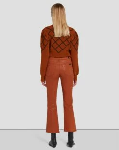 7 For All Mankind High Waist Slim Kick In Coated Ginger 11 7 For All Mankind High Waist Slim Kick In Coated Ginger -7 For All Mankind Sales 7U352752 CCC 4