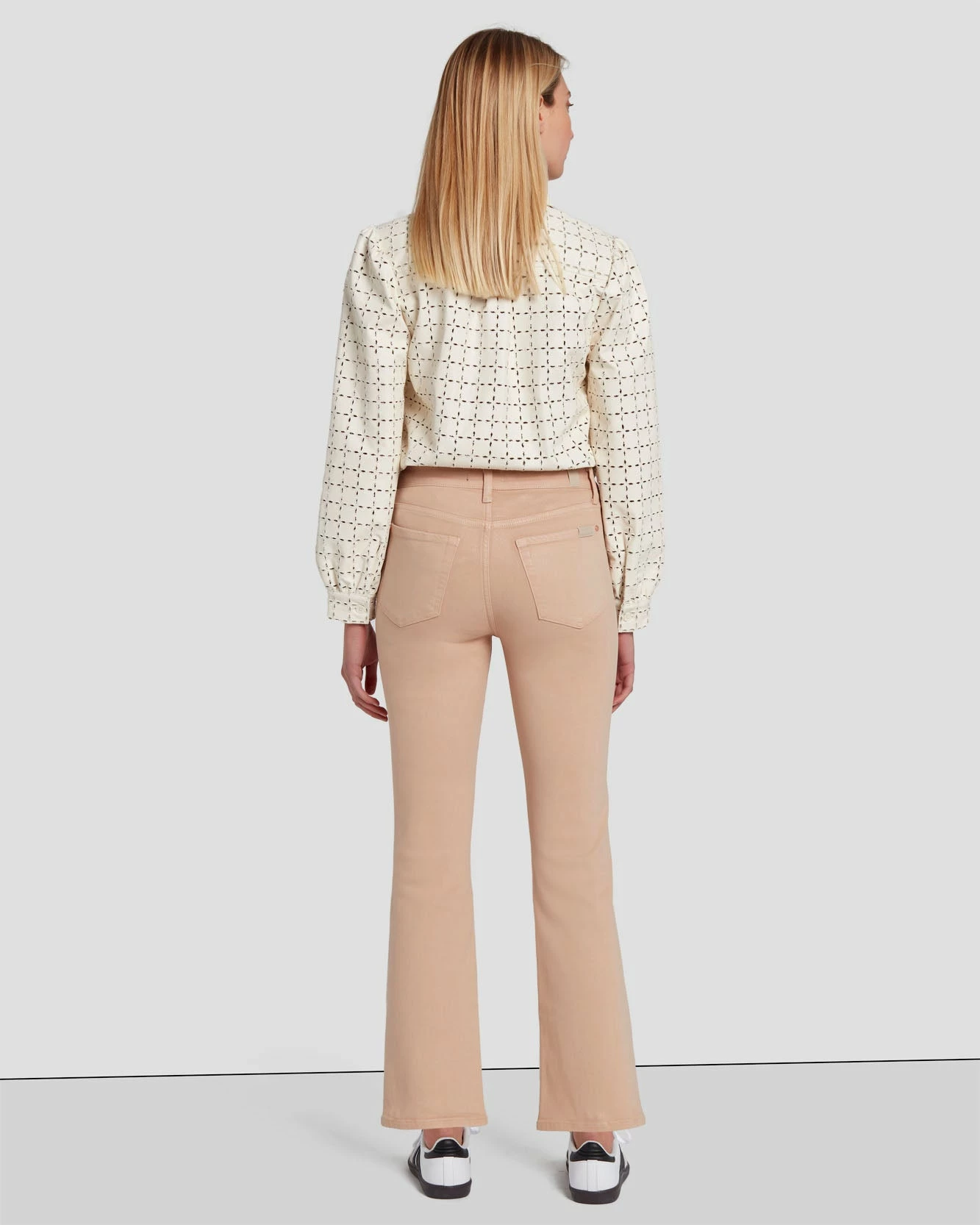 7 For All Mankind High Waist Slim Kick In Coated Camel 6 7 For All Mankind High Waist Slim Kick In Coated Camel - Image 4