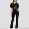 7 For All Mankind Velvet High Waist Slim Kick In Ink -7 For All Mankind Sales 7U352V65 INC 1