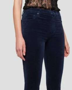 7 For All Mankind Velvet High Waist Slim Kick In Ink -7 For All Mankind Sales 7U352V65 INC 3