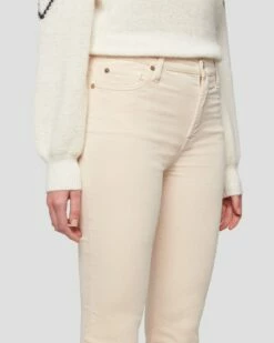 7 For All Mankind Velvet High Waist Slim Kick In Tapioca -7 For All Mankind Sales 7U352V65 TAP 3