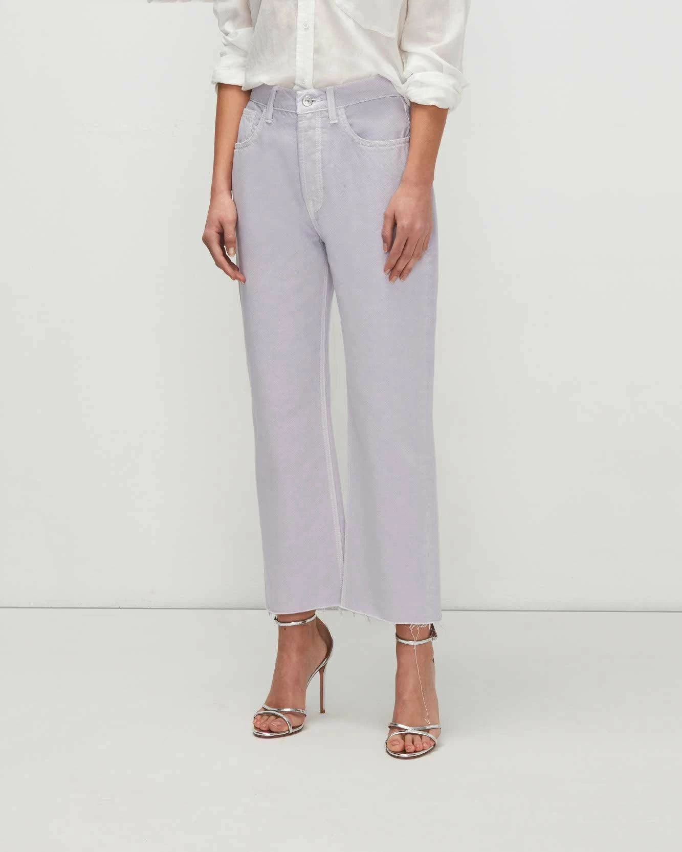 7 For All Mankind Easy Straight Ankle With Cut Hem In Lavender 4 7 For All Mankind Easy Straight Ankle With Cut Hem In Lavender - Image 2