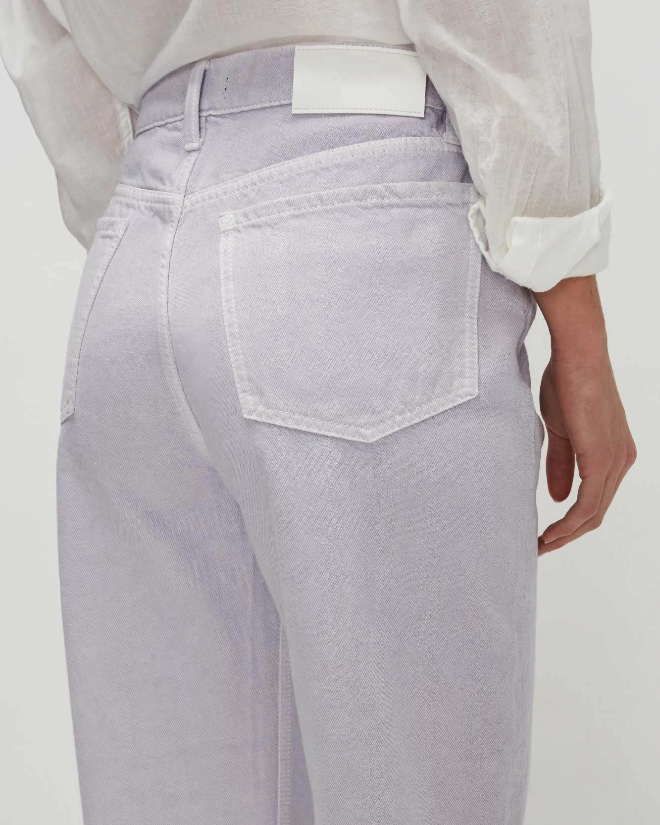 7 For All Mankind Easy Straight Ankle With Cut Hem In Lavender 5 7 For All Mankind Easy Straight Ankle With Cut Hem In Lavender - Image 3