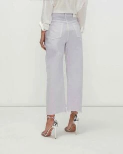 7 For All Mankind Easy Straight Ankle With Cut Hem In Lavender 9 7 For All Mankind Easy Straight Ankle With Cut Hem In Lavender -7 For All Mankind Sales 7U408795 LAV 04
