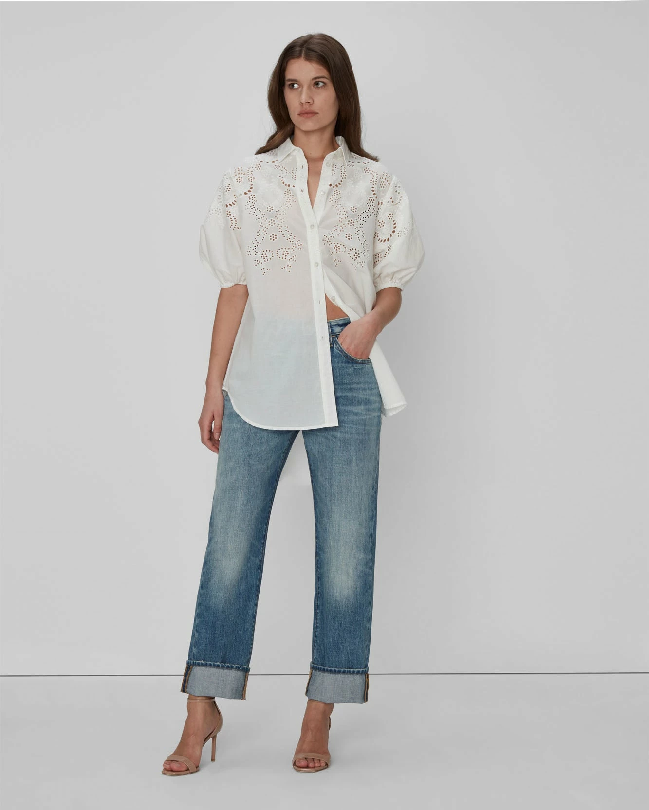 7 For All Mankind Easy Straight Star Panel In Palma Rosa 7 7 For All Mankind Easy Straight Star Panel In Palma Rosa - Image 5