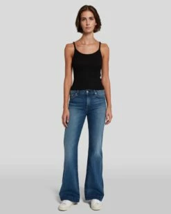 7 For All Mankind Dojo In Distressed Authentic Light