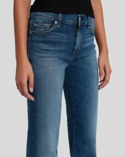 7 For All Mankind Dojo In Distressed Authentic Light -7 For All Mankind Sales 7U45244A DLU 3