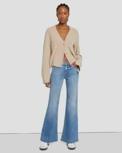 7 For All Mankind Tailorless Dojo In Tribeca Light -7 For All Mankind Sales 7U45244A TLG 6