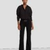 7 For All Mankind Tailorless Slim Illusion Dojo In Black -7 For All Mankind Sales 7U452526 BLK 1