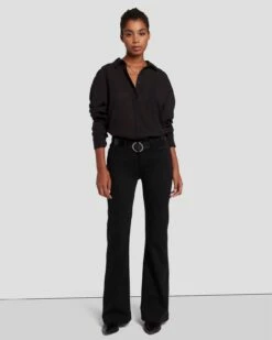 7 For All Mankind Tailorless Slim Illusion Dojo In Black