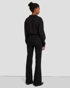 7 For All Mankind Tailorless Slim Illusion Dojo In Black -7 For All Mankind Sales 7U452526 BLK 4