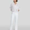 7 For All Mankind Slim Illusion Tailorless Dojo In Luxe White -7 For All Mankind Sales 7U470399 SMW 1