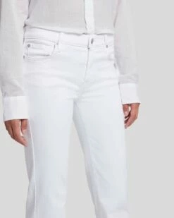 7 For All Mankind Slim Illusion Tailorless Dojo In Luxe White -7 For All Mankind Sales 7U470399 SMW 3