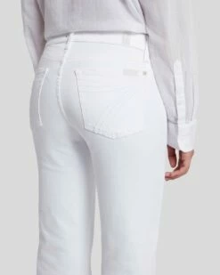 7 For All Mankind Slim Illusion Tailorless Dojo In Luxe White -7 For All Mankind Sales 7U470399 SMW 5