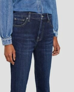 7 For All Mankind Broken Twill High Waist Slim Kick In Calix -7 For All Mankind Sales 7U500067 CL6 3