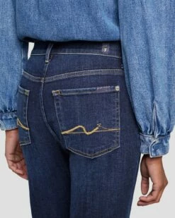 7 For All Mankind Broken Twill High Waist Slim Kick In Calix -7 For All Mankind Sales 7U500067 CL6 5