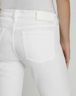 7 For All Mankind Low Rise Flare In Brilliant White -7 For All Mankind Sales 7U522672 BW4 3