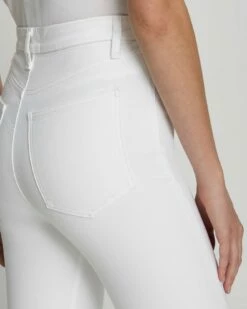7 For All Mankind No Filter Ultra High Rise Skinny Flare In Clean White -7 For All Mankind Sales 7U525569 BW6 3