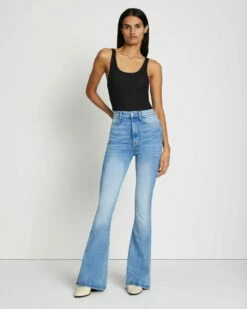 7 For All Mankind No Filter Ultra High Rise Skinny Flare In Merton