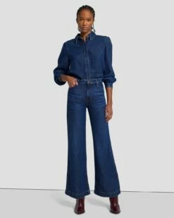7 For All Mankind Tailorless Denim Lustre Modern Dojo In Poppy -7 For All Mankind Sales 7U536C86 PPY 6
