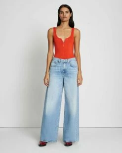 7 For All Mankind Easy Lo Slouchy Wide Leg In Rothwell